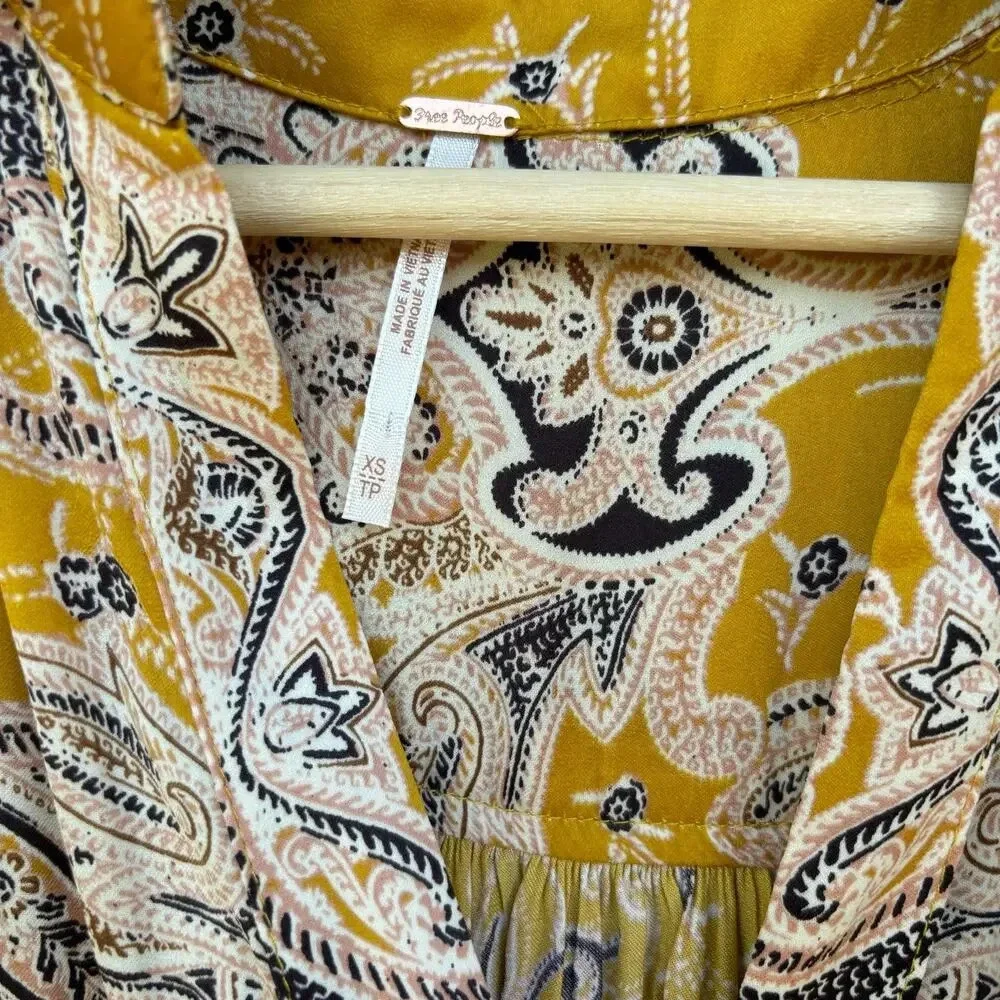 Free People Field of Butterflies Tunic Top Size XS